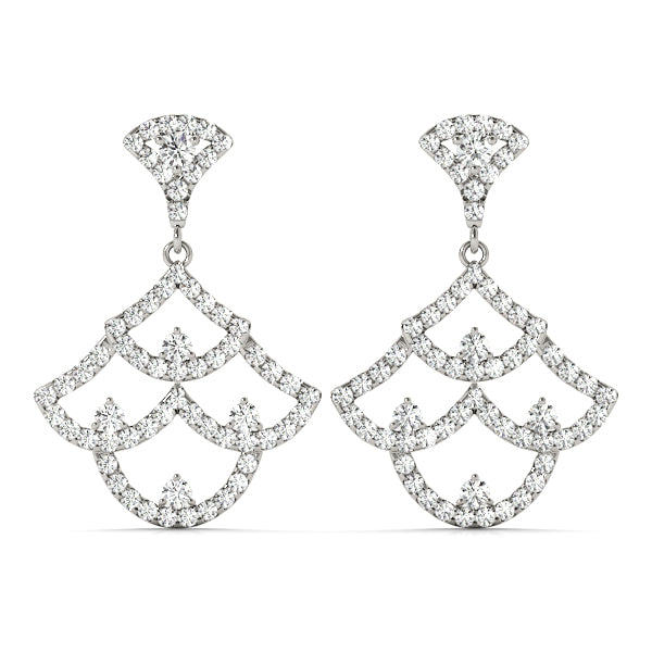 Natural Diamond Fashion Drop Earrings