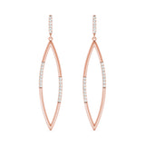 Lab Grown Diamond Accented Drop Fashion Earrings