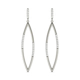 Natural Diamond Accented Drop Fashion Earrings