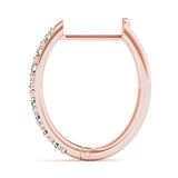 Shared-Prong Hoop Earrings