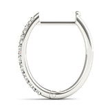 Shared-Prong Hoop Earrings