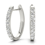 Shared-Prong Hoop Earrings