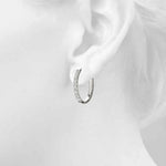 Shared-Prong Hoop Earrings