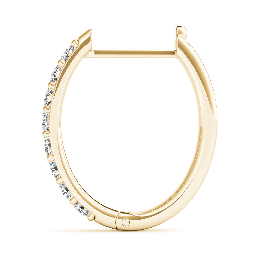 Shared-Prong Hoop Earrings