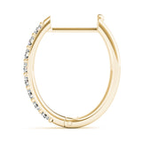 Shared-Prong Hoop Earrings