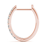 Shared-Prong Hoop Earrings