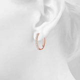 Shared-Prong Hoop Earrings