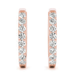 Shared-Prong Hoop Earrings