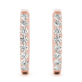 Shared-Prong Hoop Earrings