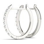Shared-Prong Hoop Earrings