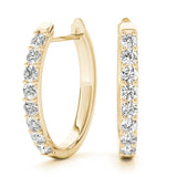 Shared-Prong Hoop Earrings