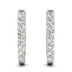 Shared-Prong Hoop Earrings