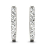 Shared-Prong Hoop Earrings