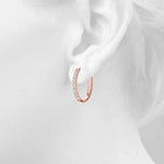 Shared-Prong Hoop Earrings