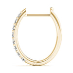 Shared-Prong Hoop Earrings