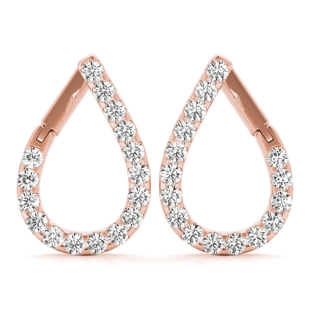 Natural Diamond Fashion Pear Shaped Earrings
