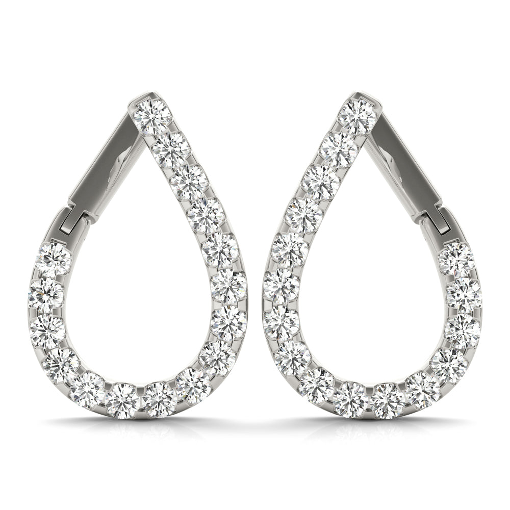Natural Diamond Fashion Pear Shaped Earrings