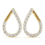 Natural Diamond Fashion Pear Shaped Earrings