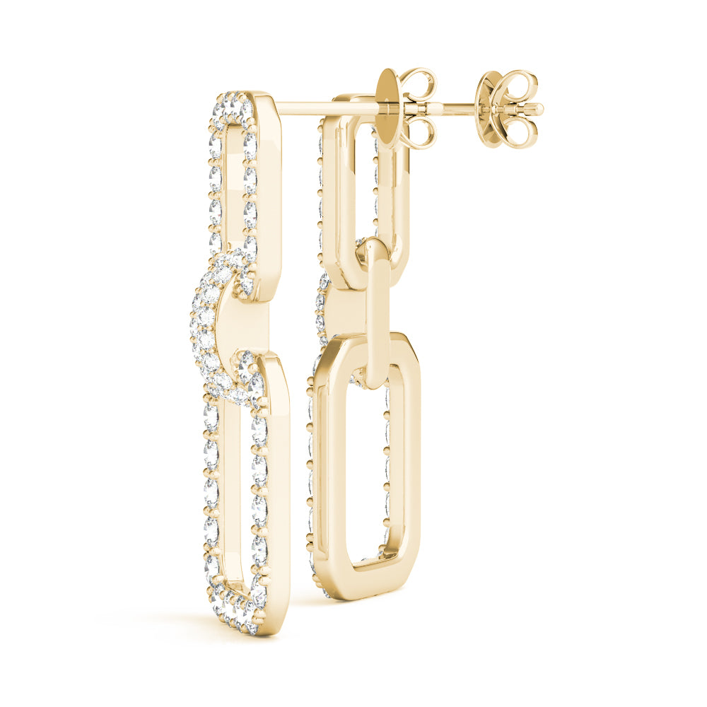 Chain Link Drop Fashion Earrings