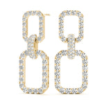 Chain Link Drop Fashion Earrings