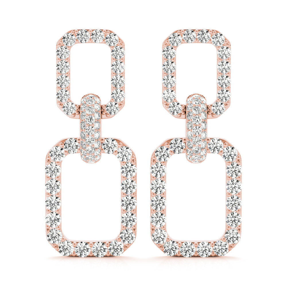 Chain Link Drop Fashion Earrings