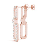 Chain Link Drop Fashion Earrings