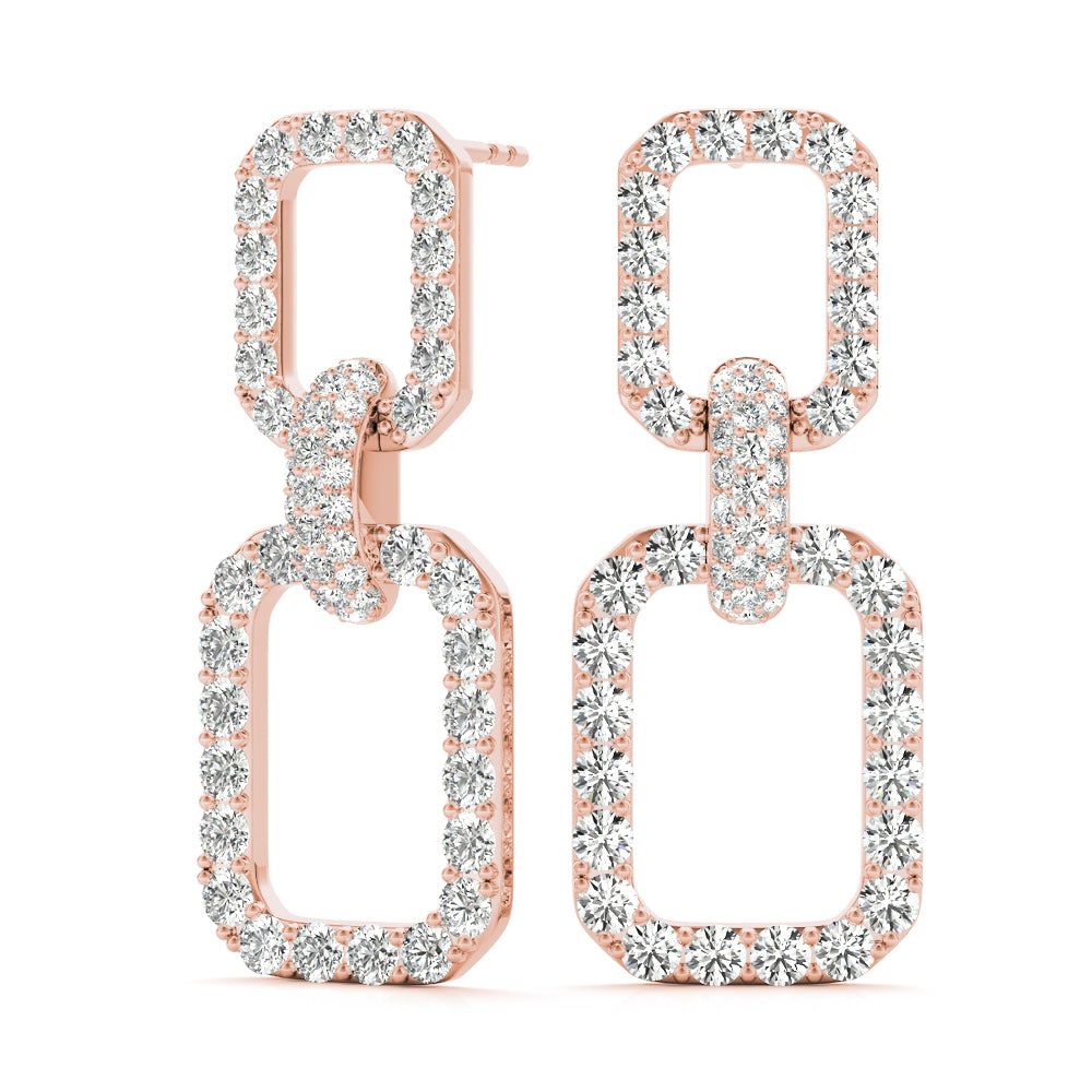 Chain Link Drop Fashion Earrings