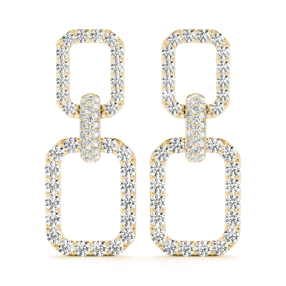 Chain Link Drop Fashion Earrings