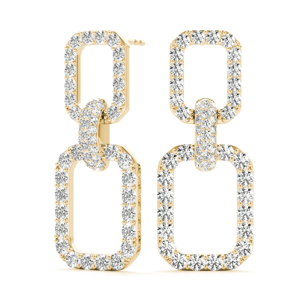 Chain Link Drop Fashion Earrings