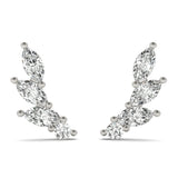 Marquise Shape Ear Climbers