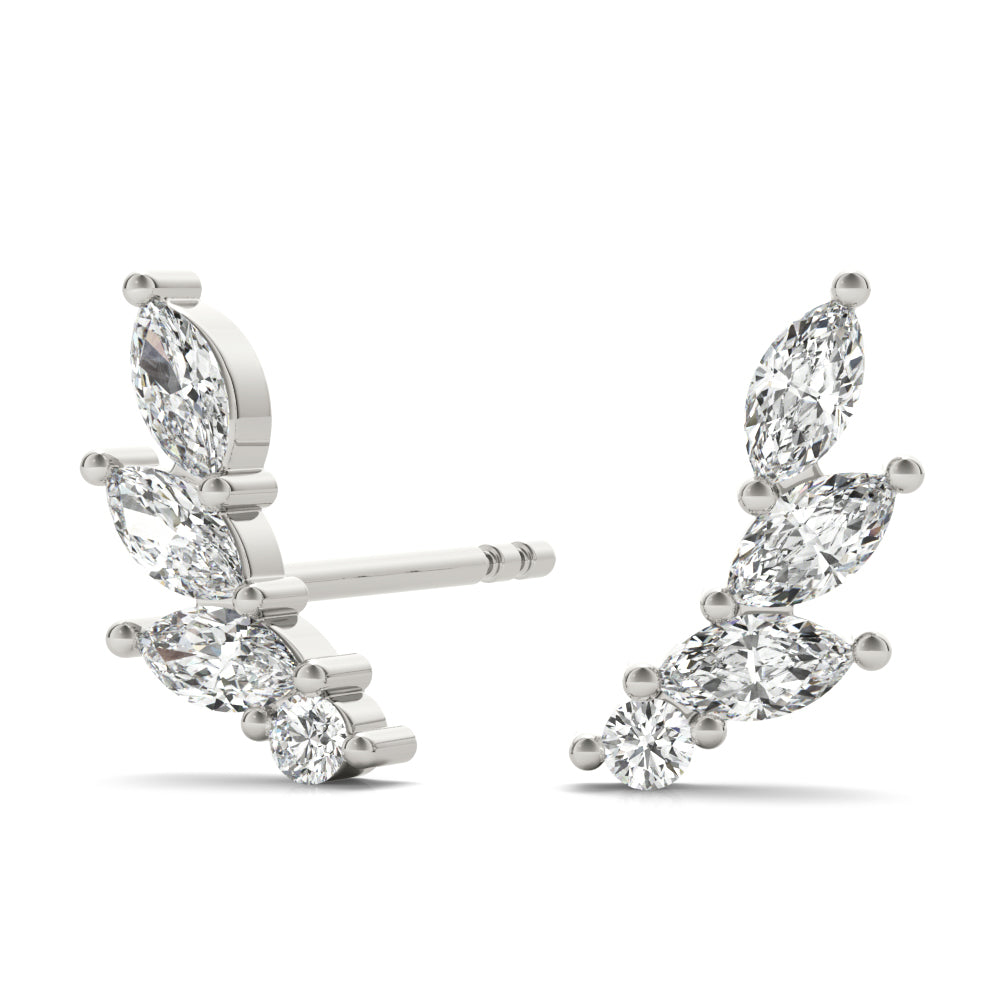 Marquise Shape Ear Climbers