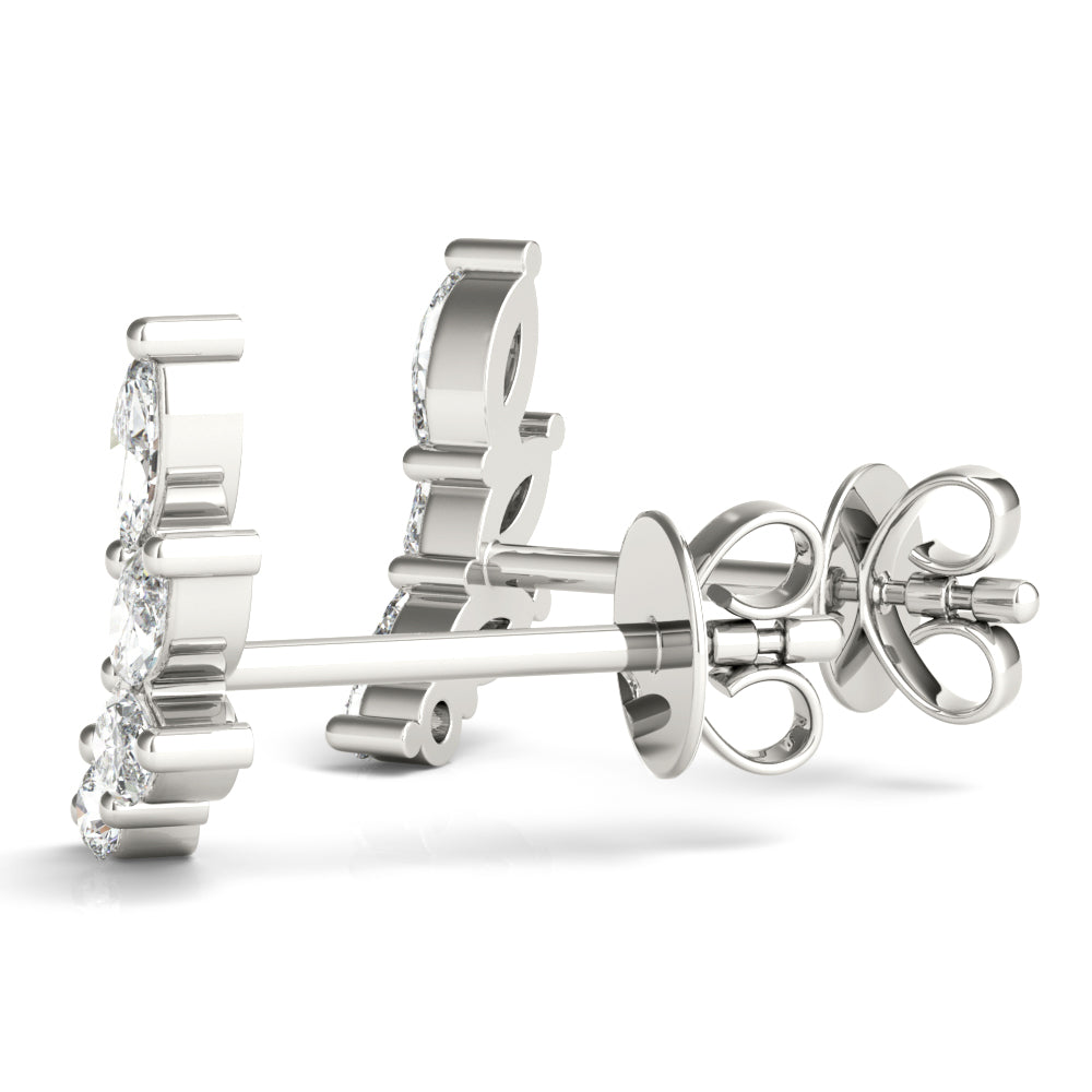Marquise Shape Ear Climbers