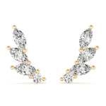 Marquise Shape Ear Climbers