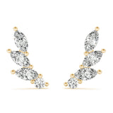 Marquise Shape Ear Climbers