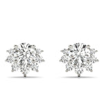 Floral Shape Cluster Earrings