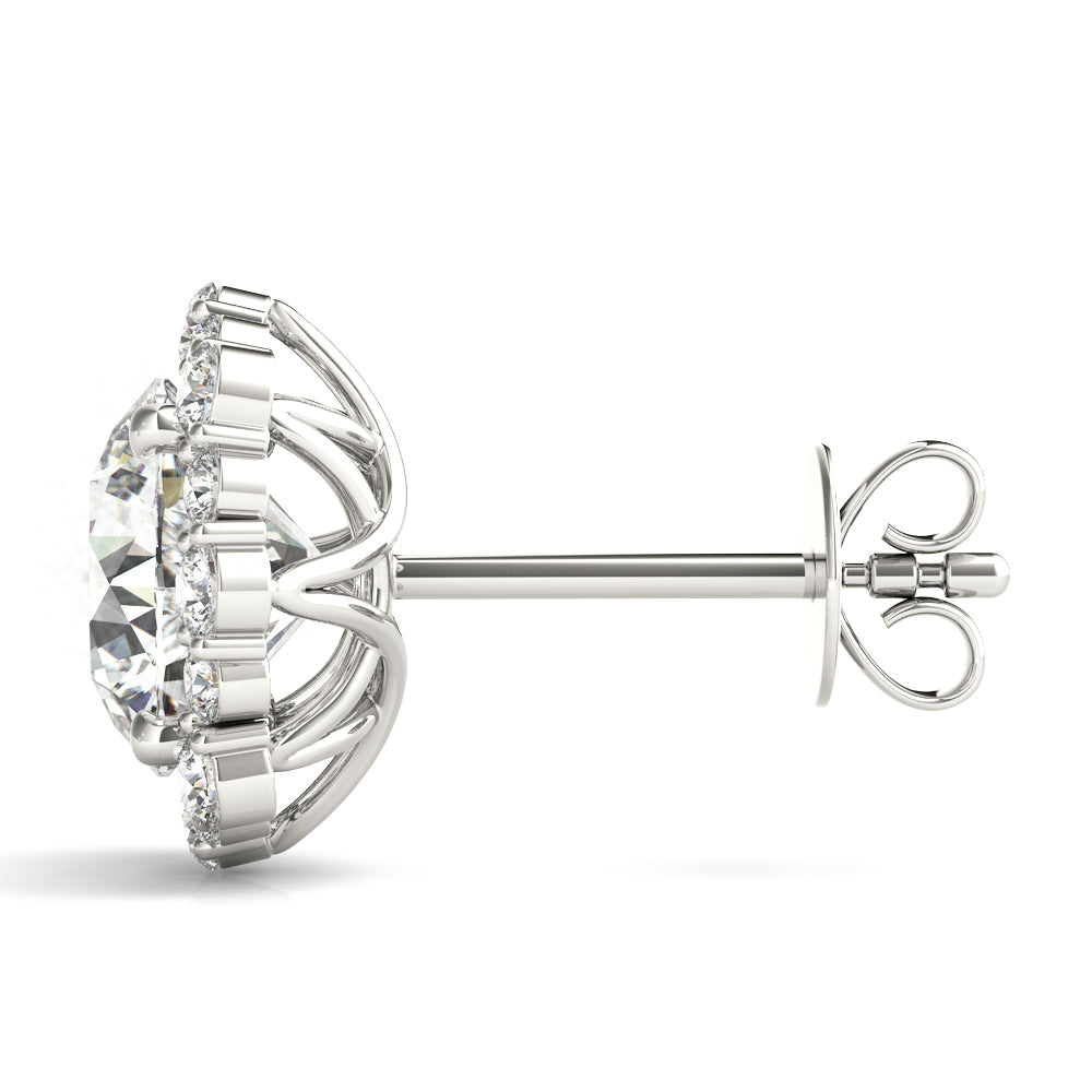 Floral Halo Studs Earrings