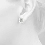 Floral Halo Studs Earrings
