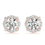 Floral Halo Studs Earrings