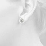 Floral Halo Studs Earrings