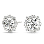 Floral Halo Studs Earrings