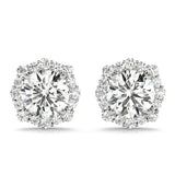 Floral Halo Studs Earrings