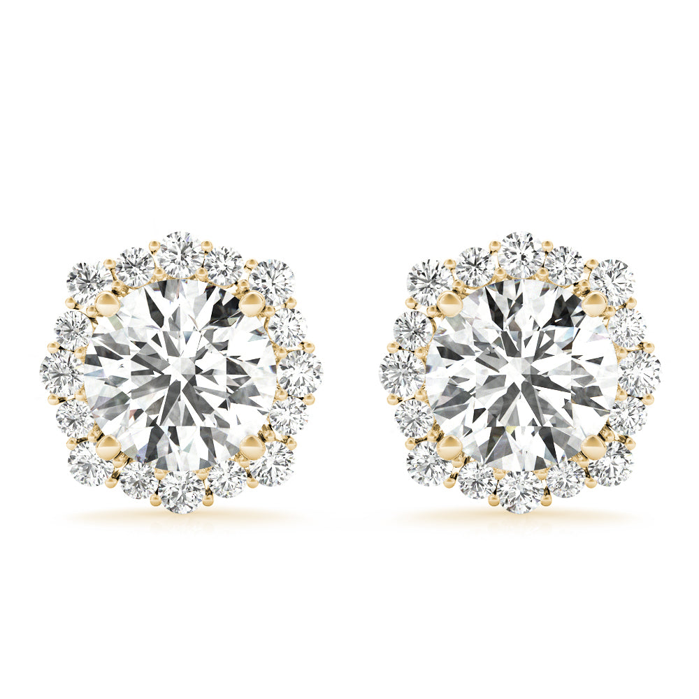 Floral Halo Studs Earrings