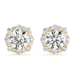 Floral Halo Studs Earrings
