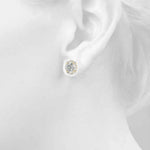 Floral Halo Studs Earrings