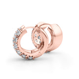 3-Row Huggie Earrings