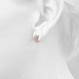 3-Row Huggie Earrings
