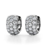3-Row Huggie Earrings