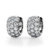 3-Row Huggie Earrings