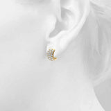 3-Row Huggie Earrings