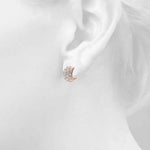 3-Row Huggie Earrings